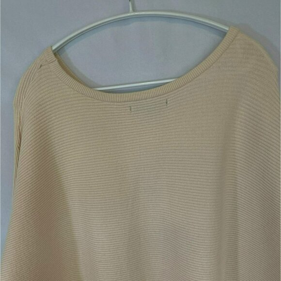 Love Tree Bat Wing Sweater Pullover Round Neck Women's Sz XL in Cream Versatile - Picture 7 of 13